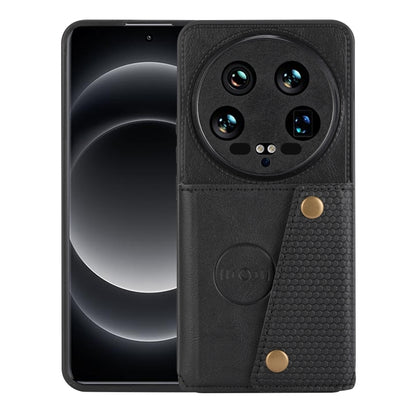 Double Buckle Card Slots Magnetic Phone Case, For Xiaomi 14 Ultra, For Xiaomi Redmi 13C 4G / Poco C65, For Xiaomi 13T / Redmi K60 Ultra, For Xiaomi Redmi Note 12R /Redmi 12 5G