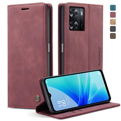 CaseMe 013 Multifunctional Horizontal Flip Leather Phone Case, For OPPO Reno8 T 4G, For OPPO A57 4G Global/A57S 4G Global/A77 4G Global