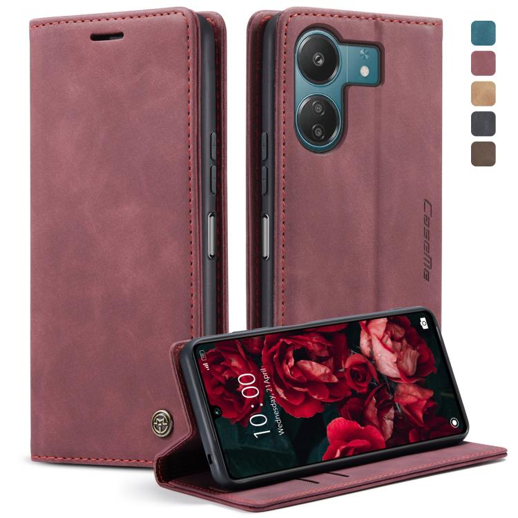 CaseMe 013 Multifunctional Horizontal Flip Leather Phone Case, For Xiaomi Redmi Note 13 Pro 4G, For Xiaomi Redmi Note 13 4G, For Xiaomi Redmi 13C 4G Global / 13C 5G, For Xiaomi Poco X6 Pro, For Xiaomi Redmi K70E 5G