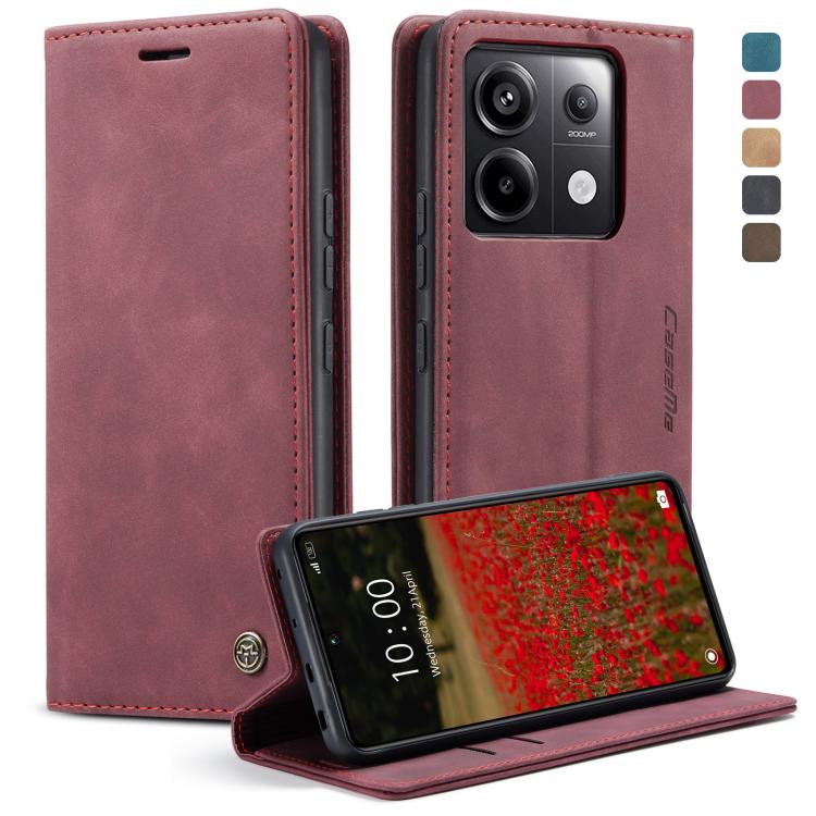 CaseMe 013 Multifunctional Horizontal Flip Leather Phone Case, For Xiaomi Redmi Note 13 Pro 5G, For Xiaomi Redmi 12 4G / 12 5G／Note 12R, For Xiaomi 13T/13T Pro, For Xiaomi Poco F5 5G/Redmi Note 12 Turbo 5G