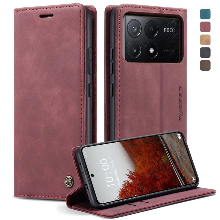 CaseMe 013 Multifunctional Horizontal Flip Leather Phone Case, For Xiaomi Redmi Note 13 Pro 4G, For Xiaomi Redmi Note 13 4G, For Xiaomi Redmi 13C 4G Global / 13C 5G, For Xiaomi Poco X6 Pro, For Xiaomi Redmi K70E 5G