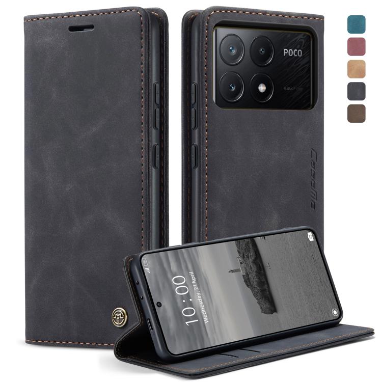 CaseMe 013 Multifunctional Horizontal Flip Leather Phone Case, For Xiaomi Redmi Note 13 Pro 4G, For Xiaomi Redmi Note 13 4G, For Xiaomi Redmi 13C 4G Global / 13C 5G, For Xiaomi Poco X6 Pro, For Xiaomi Redmi K70E 5G