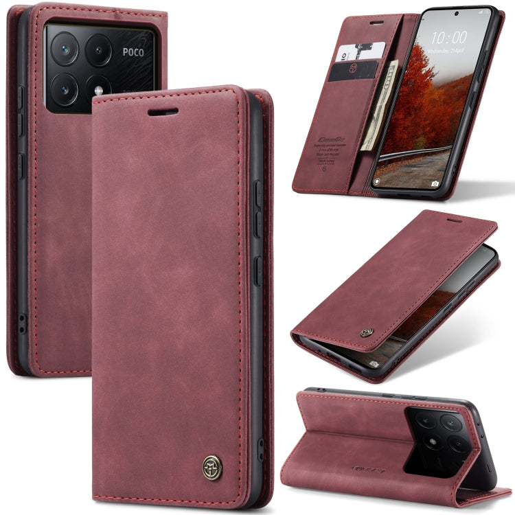 CaseMe 013 Multifunctional Horizontal Flip Leather Phone Case, For Xiaomi Redmi Note 13 Pro 4G, For Xiaomi Redmi Note 13 4G, For Xiaomi Redmi 13C 4G Global / 13C 5G, For Xiaomi Poco X6 Pro, For Xiaomi Redmi K70E 5G