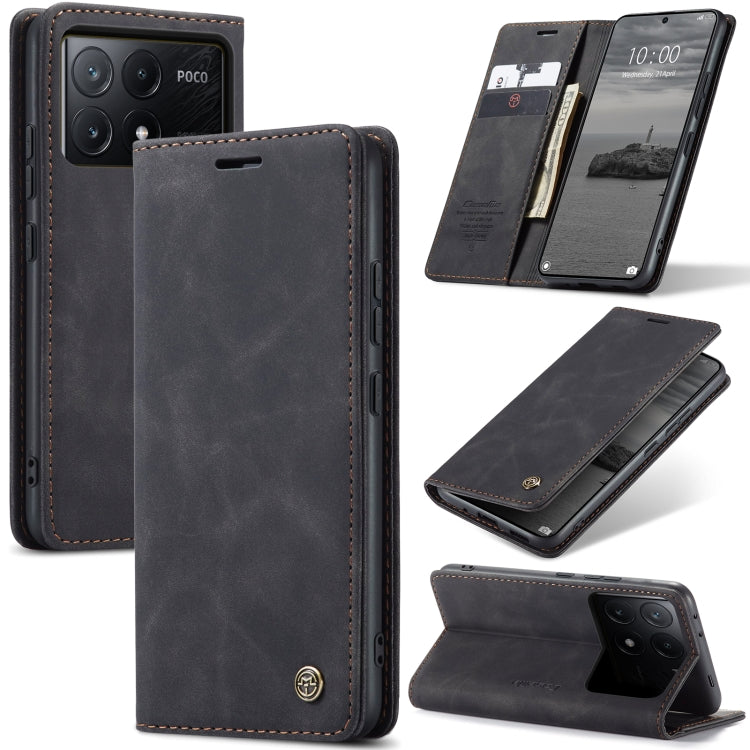CaseMe 013 Multifunctional Horizontal Flip Leather Phone Case, For Xiaomi Redmi Note 13 Pro 4G, For Xiaomi Redmi Note 13 4G, For Xiaomi Redmi 13C 4G Global / 13C 5G, For Xiaomi Poco X6 Pro, For Xiaomi Redmi K70E 5G