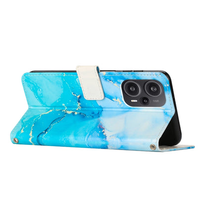 Painted Marble Pattern Leather Phone Case, For Xiaomi Redmi Note 12 Turbo/Poco F5, For Xiaomi Redmi Note 12S 4G Global