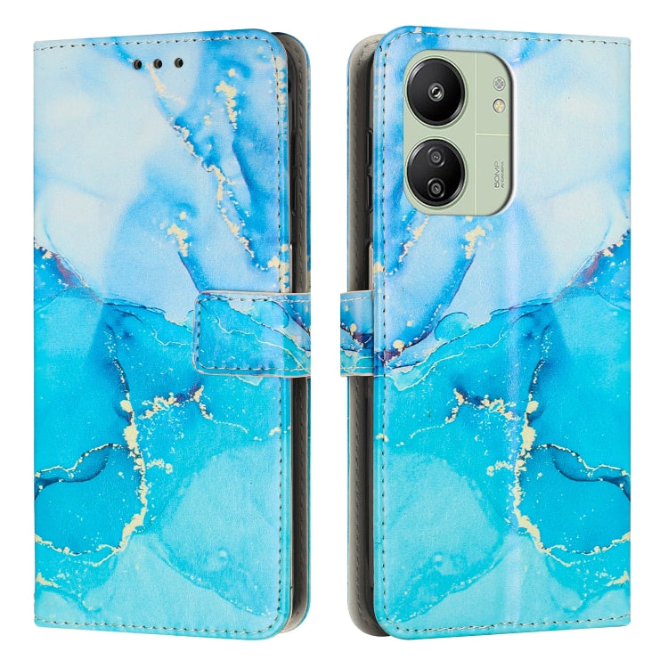 Painted Marble Pattern Leather Phone Case, For Redmi 13C 4G, For Redmi Note 13 Pro+, For Redmi Note 13 Pro 5G, For Redmi 12 4G / Redmi 12 5G / Note 12R