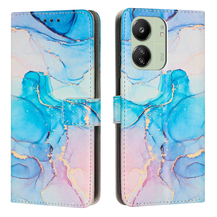 Painted Marble Pattern Leather Phone Case, For Redmi 13C 4G, For Redmi Note 13 Pro+, For Redmi Note 13 Pro 5G, For Redmi 12 4G / Redmi 12 5G / Note 12R