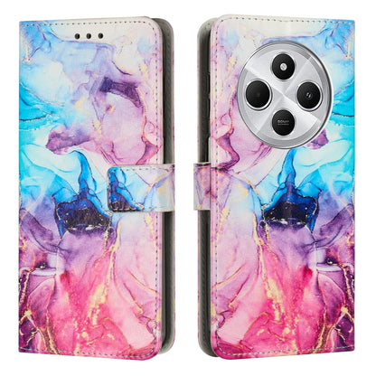 Painted Marble Pattern Leather Phone Case, For Redmi 14C 4G / A3 Pro, For Redmi Note 14 5G Global, For Redmi Note 14 Pro 5G Global, For Redmi K70 Pro / K70