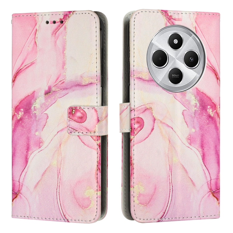 Painted Marble Pattern Leather Phone Case, For Redmi 14C 4G / A3 Pro, For Redmi Note 14 5G Global, For Redmi Note 14 Pro 5G Global, For Redmi K70 Pro / K70