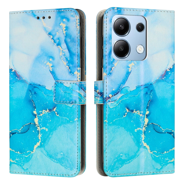 Painted Marble Pattern Leather Phone Case, For Redmi Note 13 Pro 4G, For Redmi Note 13 4G, For Redmi K70E, For Redmi Note 13 5G
