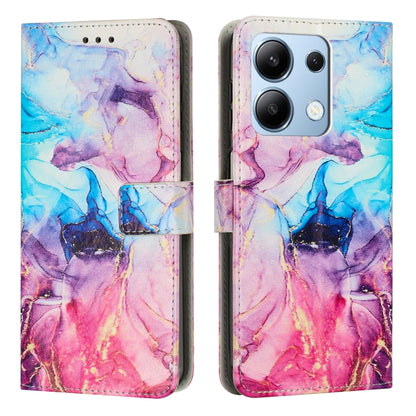 Painted Marble Pattern Leather Phone Case, For Redmi Note 13 Pro 4G, For Redmi Note 13 4G, For Redmi K70E, For Redmi Note 13 5G