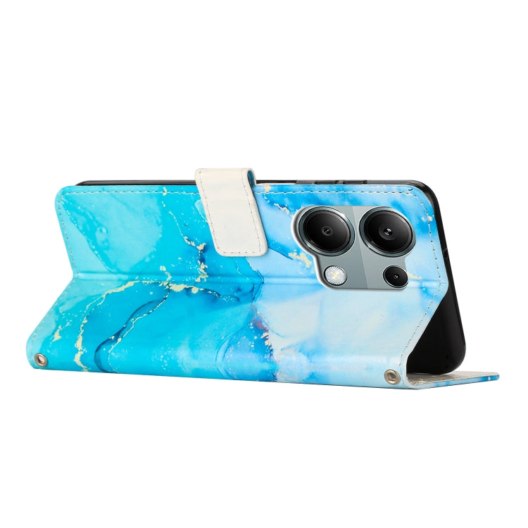 Painted Marble Pattern Leather Phone Case, For Redmi Note 13 Pro 4G, For Redmi Note 13 4G, For Redmi K70E, For Redmi Note 13 5G