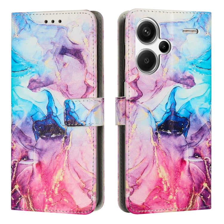 Painted Marble Pattern Leather Phone Case, For Redmi 13C 4G, For Redmi Note 13 Pro+, For Redmi Note 13 Pro 5G, For Redmi 12 4G / Redmi 12 5G / Note 12R
