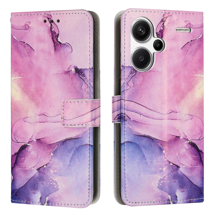 Painted Marble Pattern Leather Phone Case, For Redmi 13C 4G, For Redmi Note 13 Pro+, For Redmi Note 13 Pro 5G, For Redmi 12 4G / Redmi 12 5G / Note 12R