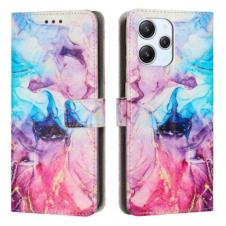 Painted Marble Pattern Leather Phone Case, For Redmi 13C 4G, For Redmi Note 13 Pro+, For Redmi Note 13 Pro 5G, For Redmi 12 4G / Redmi 12 5G / Note 12R