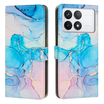Painted Marble Pattern Leather Phone Case, For Redmi 14C 4G / A3 Pro, For Redmi Note 14 5G Global, For Redmi Note 14 Pro 5G Global, For Redmi K70 Pro / K70