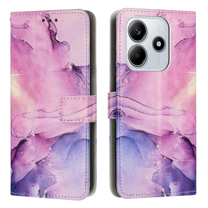 Painted Marble Pattern Leather Phone Case, For Redmi 14C 4G / A3 Pro, For Redmi Note 14 5G Global, For Redmi Note 14 Pro 5G Global, For Redmi K70 Pro / K70