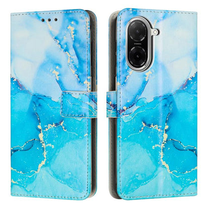 Painted Marble Pattern Leather Phone Case, For Redmi 15 5G / 4G EU 171mm, For Redmi 15C 5G / 4G Global 171mm, For Redmi A5 4G 171.7mm / Poco C71, For Redmi K80 / K80 Pro
