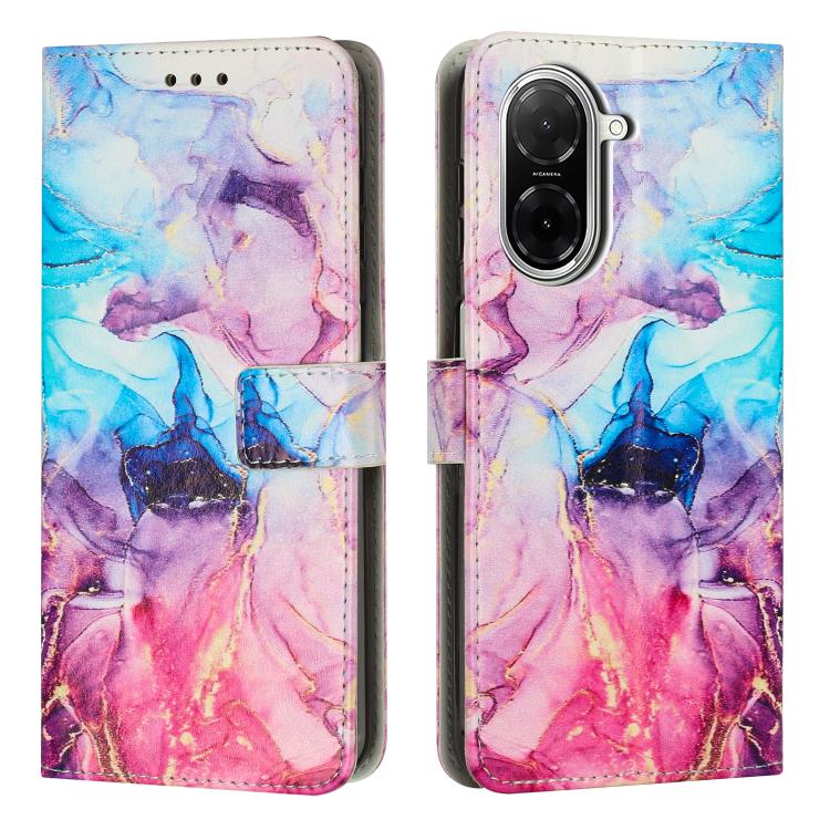 Painted Marble Pattern Leather Phone Case, For Redmi 15 5G / 4G EU 171mm, For Redmi 15C 5G / 4G Global 171mm, For Redmi A5 4G 171.7mm / Poco C71, For Redmi K80 / K80 Pro