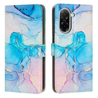 Painted Marble Pattern Leather Phone Case, For Redmi 15 5G / 4G EU 171mm, For Redmi 15C 5G / 4G Global 171mm, For Redmi A5 4G 171.7mm / Poco C71, For Redmi K80 / K80 Pro