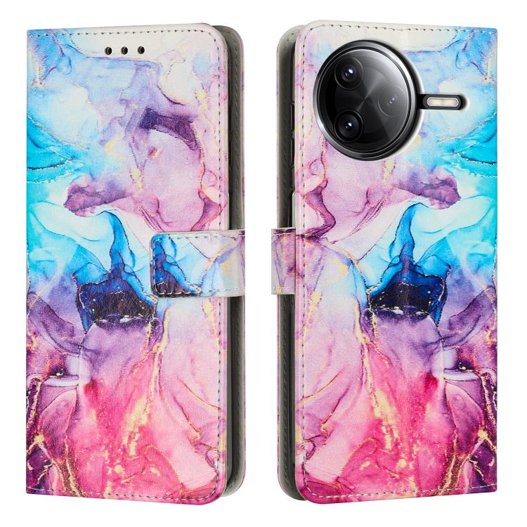 Painted Marble Pattern Leather Phone Case, For Redmi 15 5G / 4G EU 171mm, For Redmi 15C 5G / 4G Global 171mm, For Redmi A5 4G 171.7mm / Poco C71, For Redmi K80 / K80 Pro