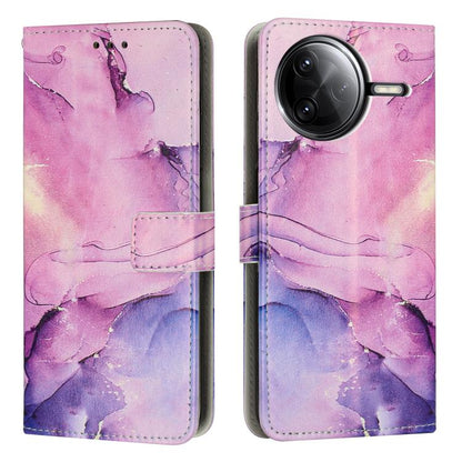 Painted Marble Pattern Leather Phone Case, For Redmi 15 5G / 4G EU 171mm, For Redmi 15C 5G / 4G Global 171mm, For Redmi A5 4G 171.7mm / Poco C71, For Redmi K80 / K80 Pro