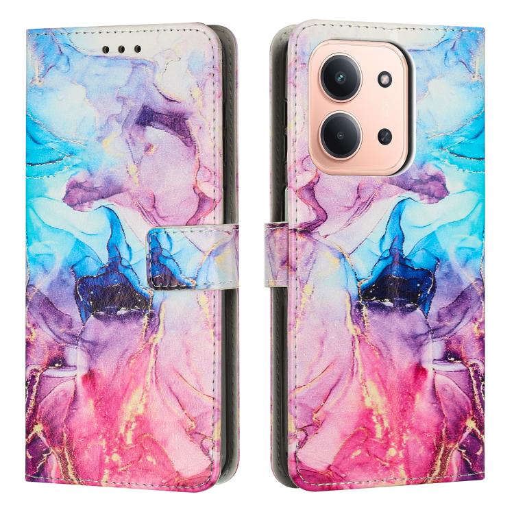Painted Marble Pattern Leather Phone Case, For Redmi K90 / Poco F8 Pro, For Redmi Note 15 Pro 5G Global 163.6mm, For Redmi 15C 5G / 4G EU 173mm / Poco C85 5G, For Redmi 15 5G Global / 15 4G SEA 169.5mm
