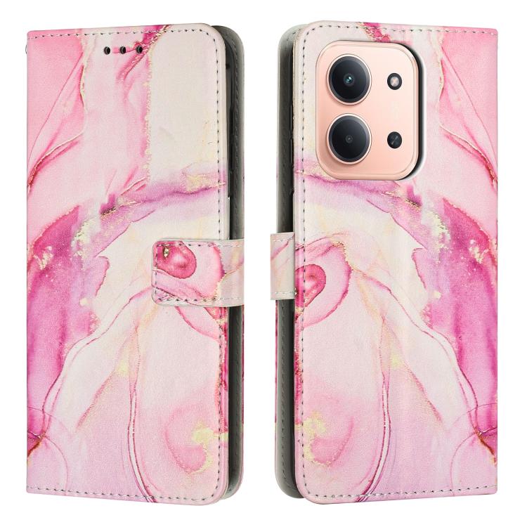 Painted Marble Pattern Leather Phone Case, For Redmi K90 / Poco F8 Pro, For Redmi Note 15 Pro 5G Global 163.6mm, For Redmi 15C 5G / 4G EU 173mm / Poco C85 5G, For Redmi 15 5G Global / 15 4G SEA 169.5mm