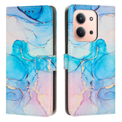 Painted Marble Pattern Leather Phone Case, For Redmi K90 / Poco F8 Pro, For Redmi Note 15 Pro 5G Global 163.6mm, For Redmi 15C 5G / 4G EU 173mm / Poco C85 5G, For Redmi 15 5G Global / 15 4G SEA 169.5mm