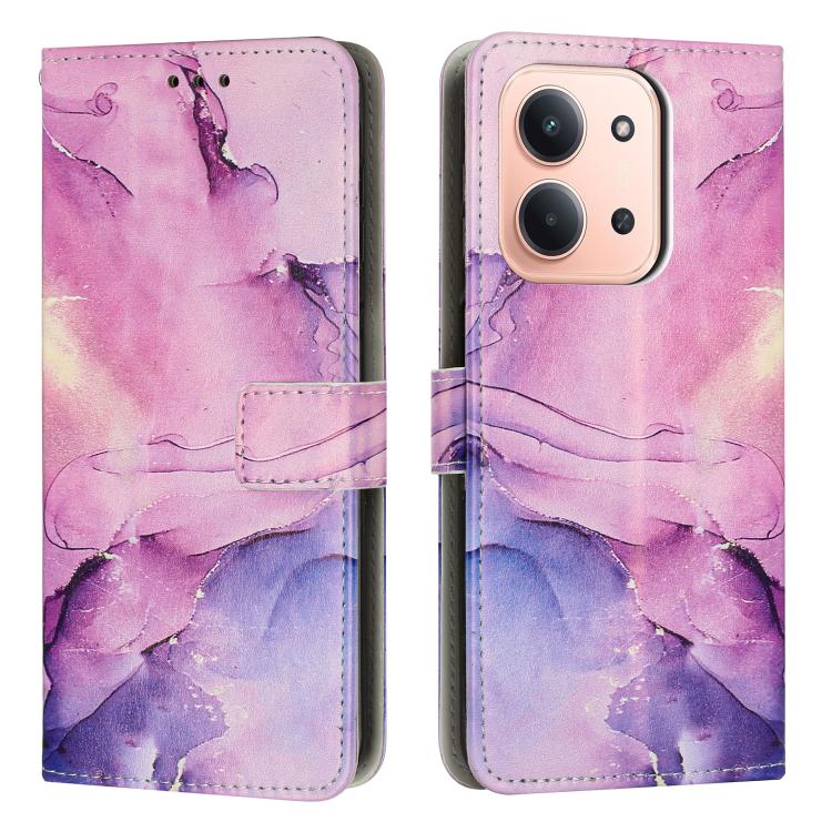 Painted Marble Pattern Leather Phone Case, For Redmi 15 5G / 4G EU 171mm, For Redmi 15C 5G / 4G Global 171mm, For Redmi A5 4G 171.7mm / Poco C71, For Redmi K80 / K80 Pro
