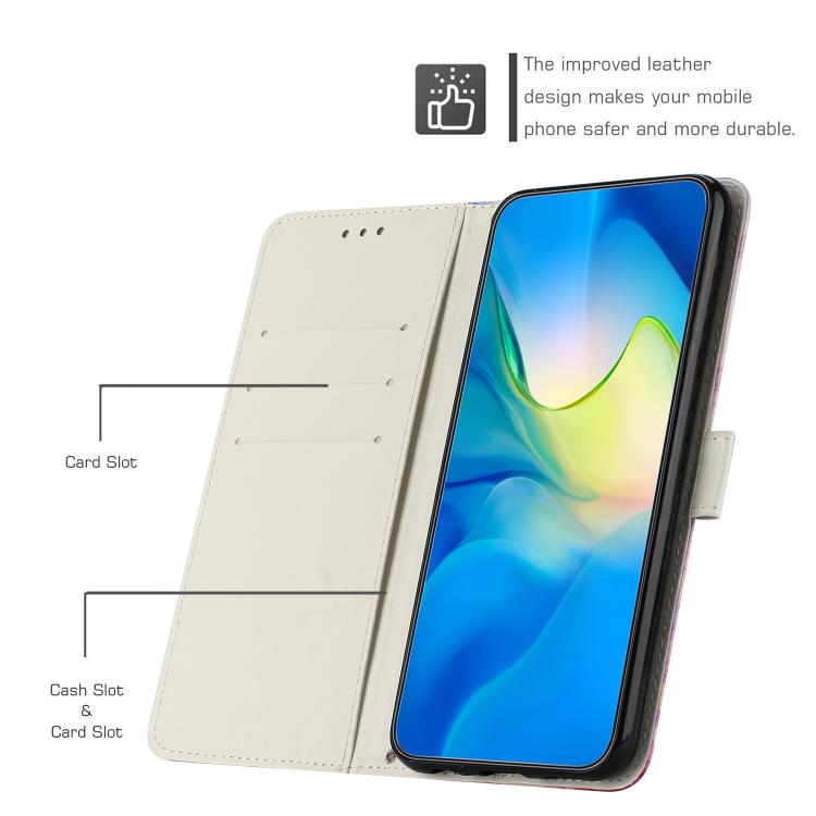 Painted Marble Pattern Leather Phone Case, For Redmi 15 5G / 4G EU 171mm, For Redmi 15C 5G / 4G Global 171mm, For Redmi A5 4G 171.7mm / Poco C71, For Redmi K80 / K80 Pro
