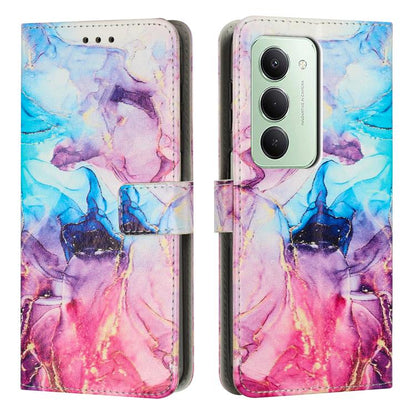 Painted Marble Pattern Leather Phone Case, For Redmi K90 / Poco F8 Pro, For Redmi Note 15 Pro 5G Global 163.6mm, For Redmi 15C 5G / 4G EU 173mm / Poco C85 5G, For Redmi 15 5G Global / 15 4G SEA 169.5mm