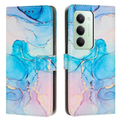 Painted Marble Pattern Leather Phone Case, For Redmi K90 / Poco F8 Pro, For Redmi Note 15 Pro 5G Global 163.6mm, For Redmi 15C 5G / 4G EU 173mm / Poco C85 5G, For Redmi 15 5G Global / 15 4G SEA 169.5mm