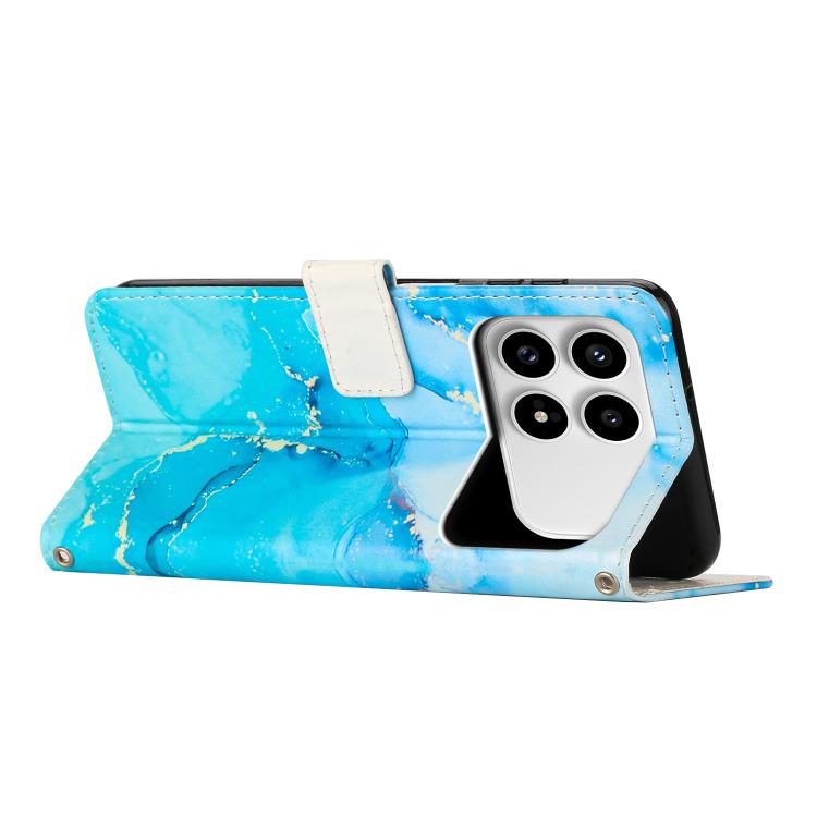 Painted Marble Pattern Leather Phone Case, For Redmi K90 / Poco F8 Pro, For Redmi Note 15 Pro 5G Global 163.6mm, For Redmi 15C 5G / 4G EU 173mm / Poco C85 5G, For Redmi 15 5G Global / 15 4G SEA 169.5mm