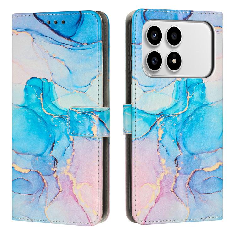 Painted Marble Pattern Leather Phone Case, For Redmi K90 / Poco F8 Pro, For Redmi Note 15 Pro 5G Global 163.6mm, For Redmi 15C 5G / 4G EU 173mm / Poco C85 5G, For Redmi 15 5G Global / 15 4G SEA 169.5mm