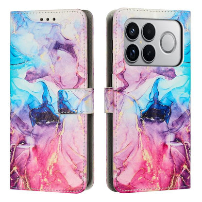 Painted Marble Pattern Leather Phone Case, For Redmi Note 15 Pro+ 5G Global 163.3mm, For Redmi Note 15 5G / 4G Global 164mm, For Redmi K90 Pro Max / Poco F8 Ultra, For Redmi Note 15 Pro 4G Global 163.2mm