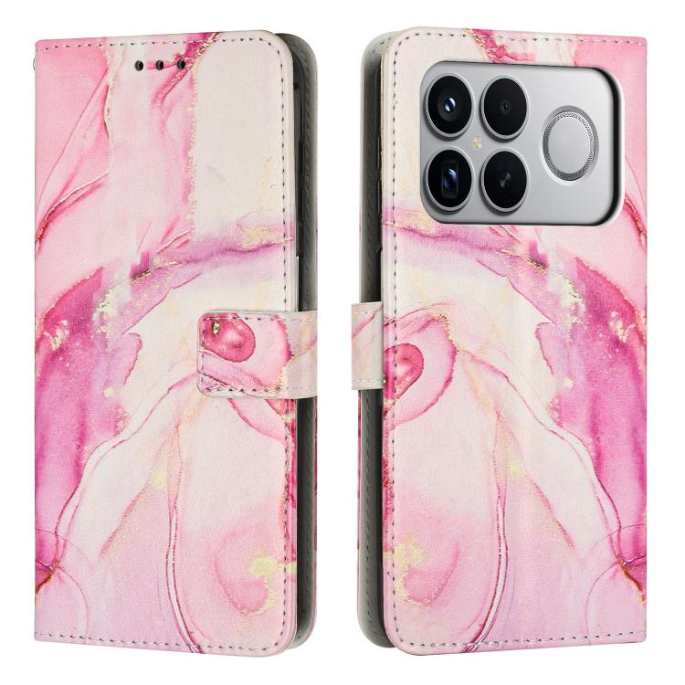 Painted Marble Pattern Leather Phone Case, For Redmi Note 15 Pro+ 5G Global 163.3mm, For Redmi Note 15 5G / 4G Global 164mm, For Redmi K90 Pro Max / Poco F8 Ultra, For Redmi Note 15 Pro 4G Global 163.2mm