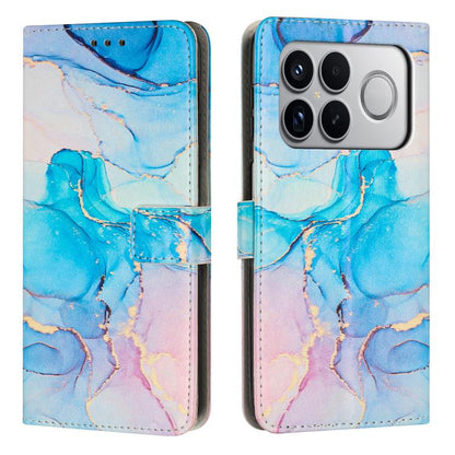 Painted Marble Pattern Leather Phone Case, For Redmi Note 15 Pro+ 5G Global 163.3mm, For Redmi Note 15 5G / 4G Global 164mm, For Redmi K90 Pro Max / Poco F8 Ultra, For Redmi Note 15 Pro 4G Global 163.2mm