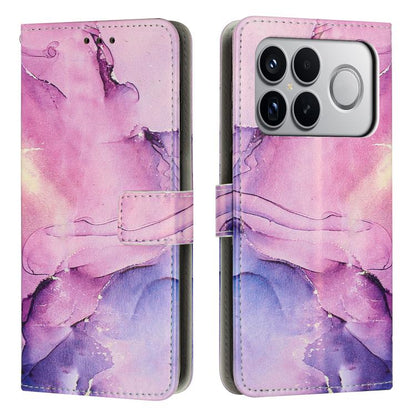 Painted Marble Pattern Leather Phone Case, For Redmi Note 15 Pro+ 5G Global 163.3mm, For Redmi Note 15 5G / 4G Global 164mm, For Redmi K90 Pro Max / Poco F8 Ultra, For Redmi Note 15 Pro 4G Global 163.2mm