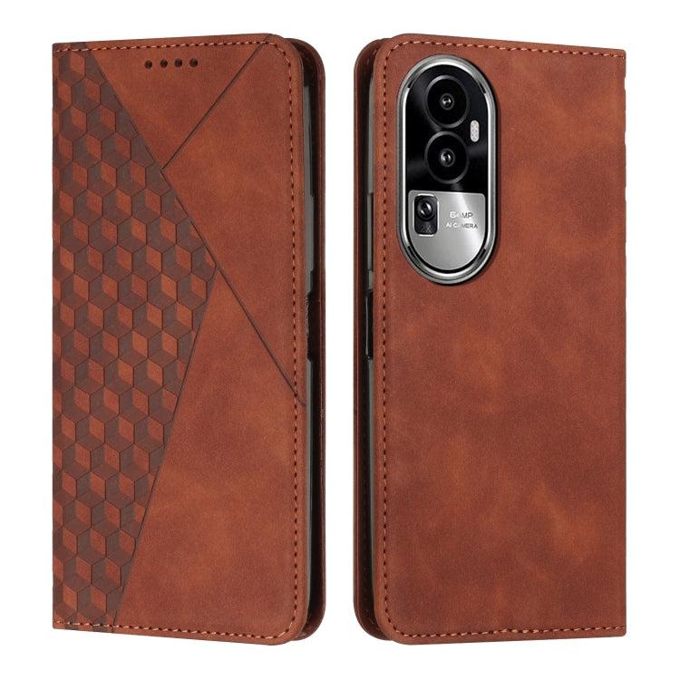 Diamond Splicing Skin Feel Magnetic Leather Phone Case, For OPPO Reno10 5G/Reno10 Pro 5G Global, For OPPO A78 4G, For OPPO Reno10 Pro+, For OPPO A1 5G/A98/F23 5G