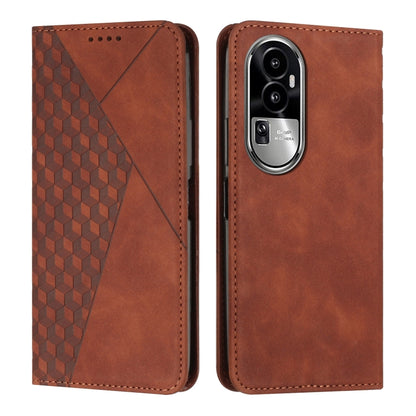 Diamond Splicing Skin Feel Magnetic Leather Phone Case, For OPPO Reno10 5G/Reno10 Pro 5G Global, For OPPO A78 4G, For OPPO Reno10 Pro+, For OPPO A1 5G/A98/F23 5G