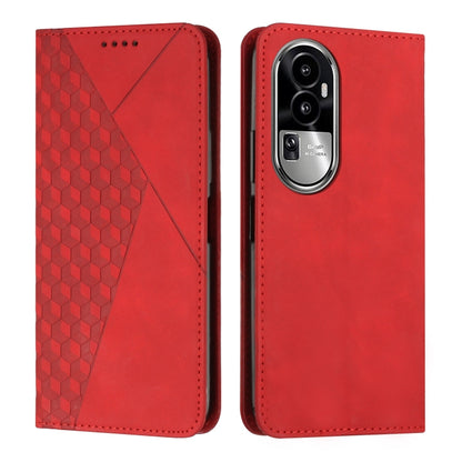 Diamond Splicing Skin Feel Magnetic Leather Phone Case, For OPPO Reno10 5G/Reno10 Pro 5G Global, For OPPO A78 4G, For OPPO Reno10 Pro+, For OPPO A1 5G/A98/F23 5G