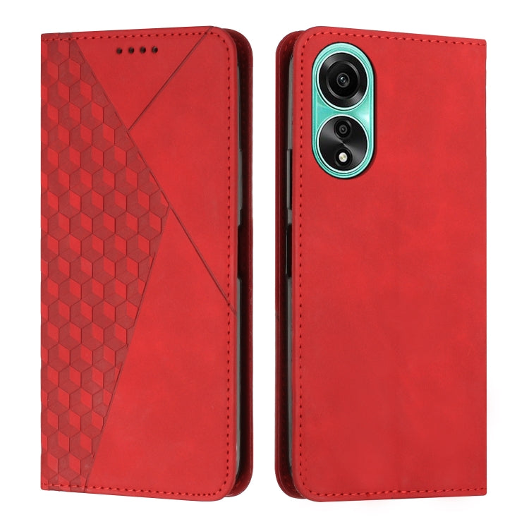 Diamond Splicing Skin Feel Magnetic Leather Phone Case, For OPPO Reno11 5G Global, For OPPO Reno11 Pro Global, For OPPO A38 / A18, For OPPO A58 4G
