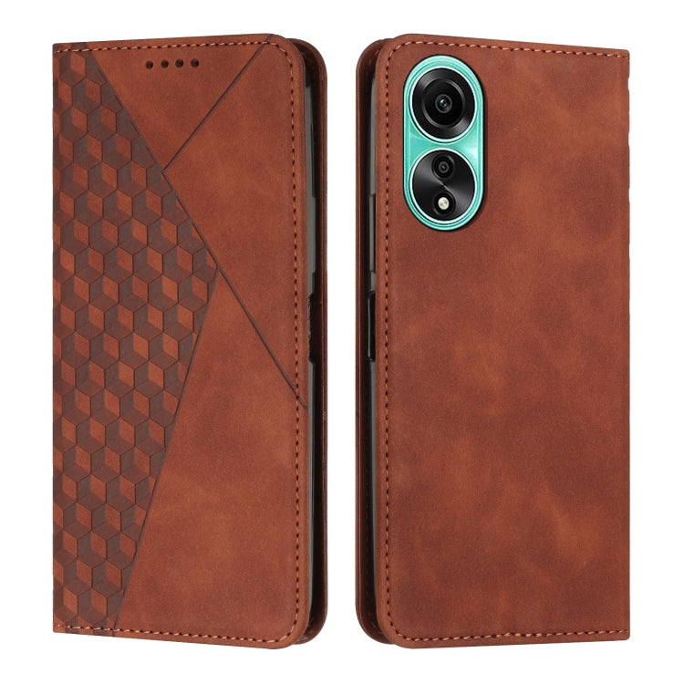 Diamond Splicing Skin Feel Magnetic Leather Phone Case, For OPPO Reno10 5G/Reno10 Pro 5G Global, For OPPO A78 4G, For OPPO Reno10 Pro+, For OPPO A1 5G/A98/F23 5G