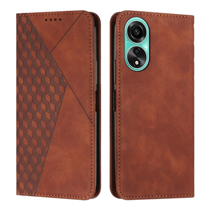 Diamond Splicing Skin Feel Magnetic Leather Phone Case, For OPPO Reno10 5G/Reno10 Pro 5G Global, For OPPO A78 4G, For OPPO Reno10 Pro+, For OPPO A1 5G/A98/F23 5G