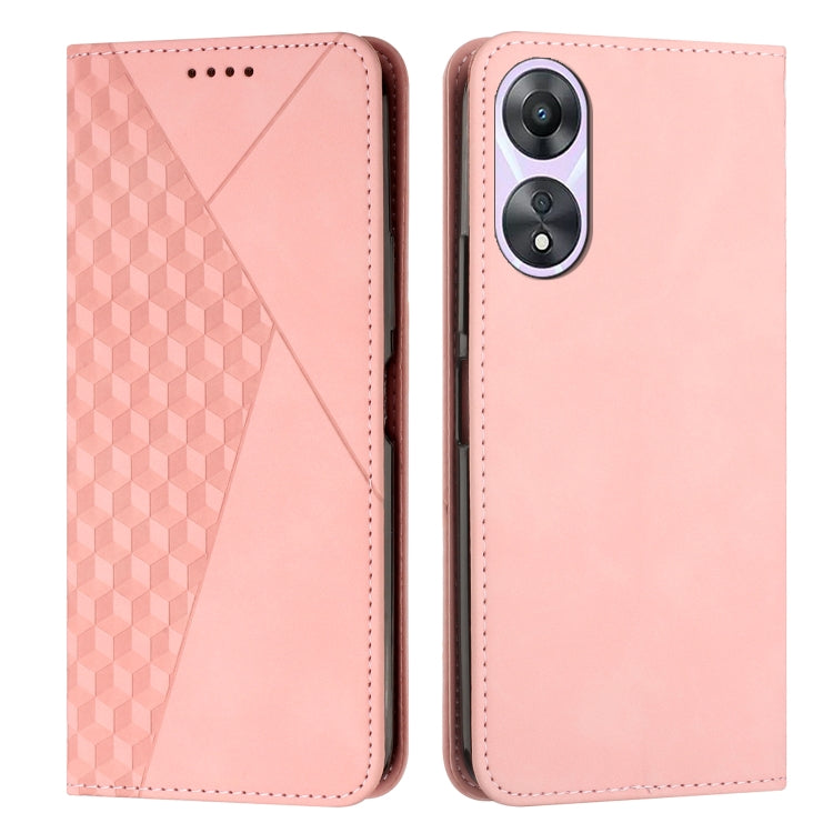 Diamond Splicing Skin Feel Magnetic Leather Phone Case, For OPPO A58 / A78, For OPPO A1 Pro/Reno8 T 5G Global, For OPPO A79 5G, For OPPO A59