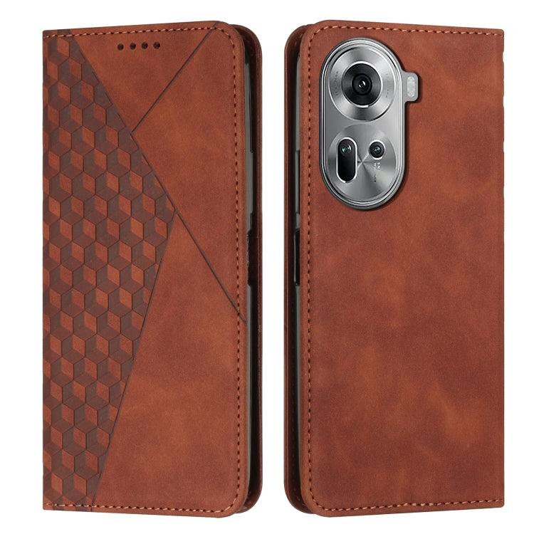Diamond Splicing Skin Feel Magnetic Leather Phone Case, For OPPO Reno11 5G Global, For OPPO Reno11 Pro Global, For OPPO A38 / A18, For OPPO A58 4G