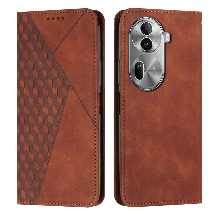 Diamond Splicing Skin Feel Magnetic Leather Phone Case, For OPPO Reno11 5G Global, For OPPO Reno11 Pro Global, For OPPO A38 / A18, For OPPO A58 4G