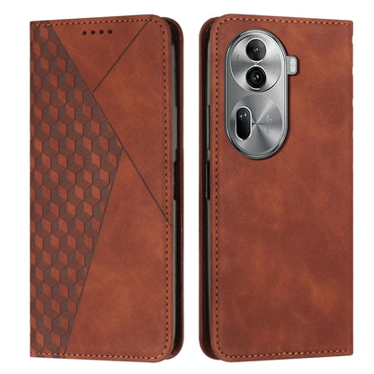 Diamond Splicing Skin Feel Magnetic Leather Phone Case, For OPPO Reno11 5G Global, For OPPO Reno11 Pro Global, For OPPO A38 / A18, For OPPO A58 4G