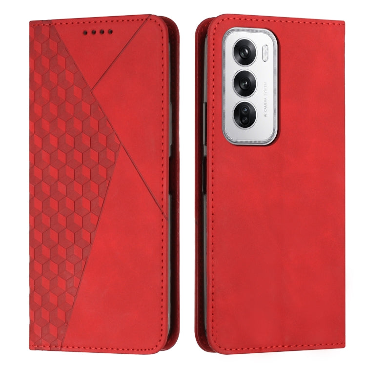 Diamond Splicing Skin Feel Magnetic Leather Phone Case, For OPPO Reno12 Pro Global, For OPPO Reno12 5G Global, For OPPO A3 Pro China, For OPPO A3 Pro Global
